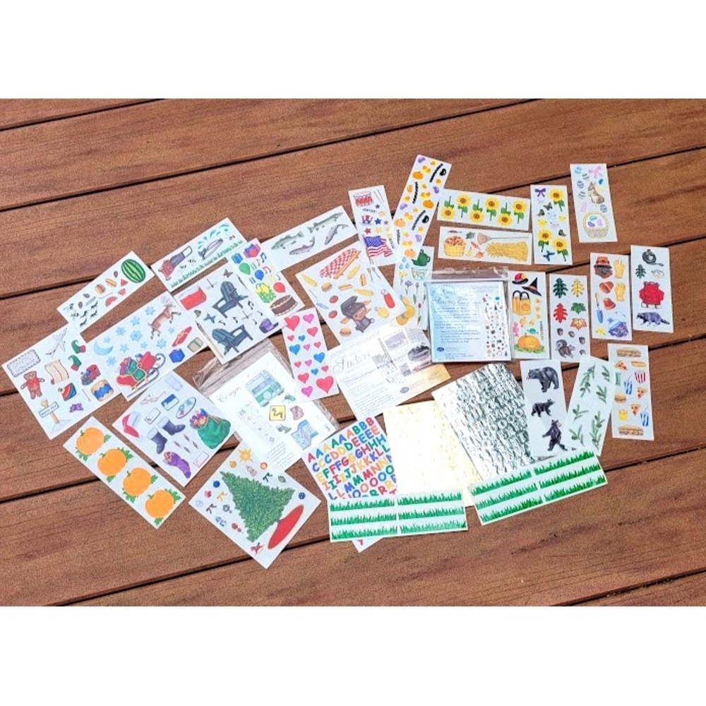 Vintage Sticker Lot Mrs Grossman's 80s 90s NOS New Old Stock Collect Collage Fun